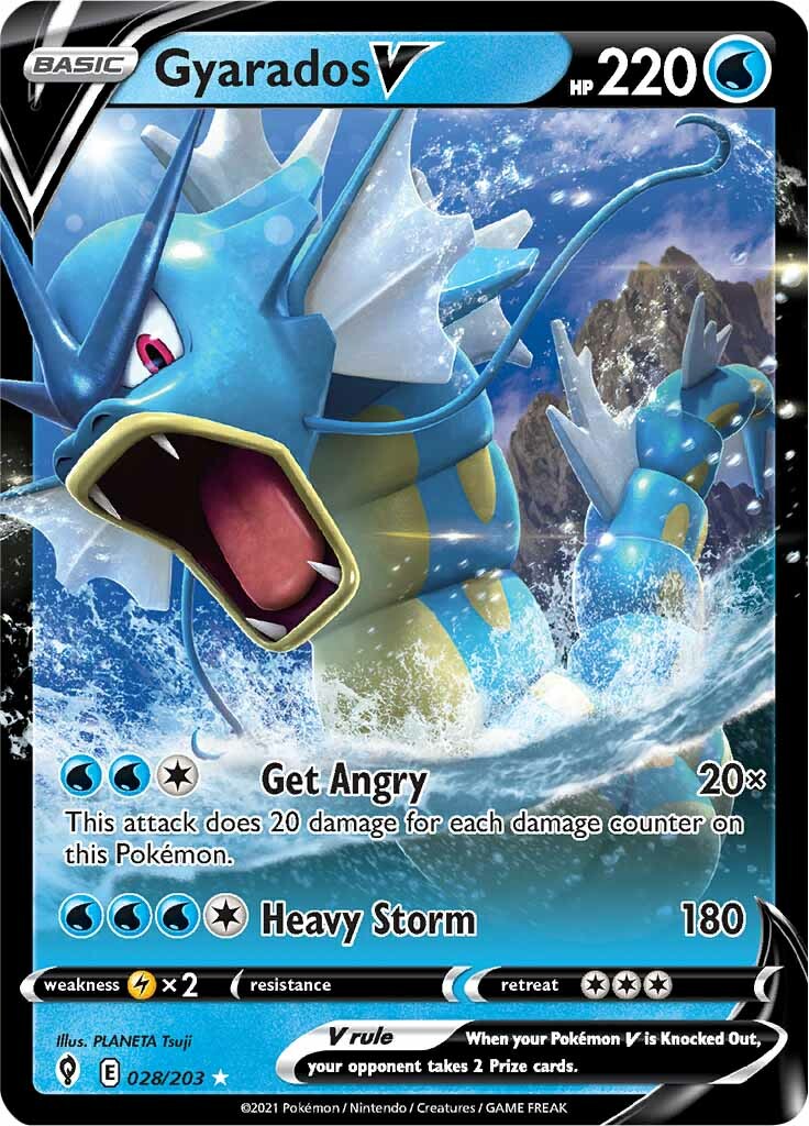 Gyarados V (028/203) [Sword & Shield: Evolving Skies] | Nerdhalla Games