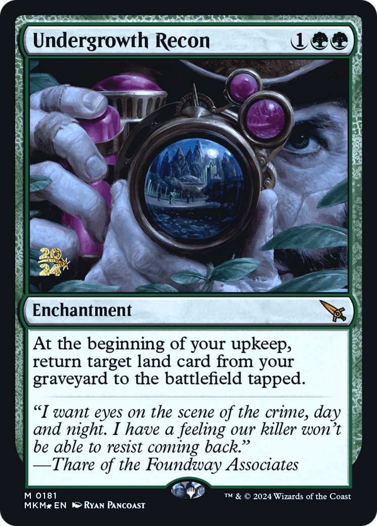 Undergrowth Recon [Murders at Karlov Manor Prerelease Promos] | Nerdhalla Games