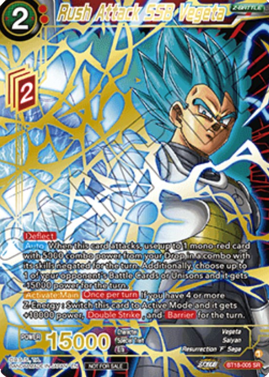 Rush Attack SSB Vegeta (Zenkai Cup 2022 Top 8) (BT18-005) [Tournament Promotion Cards] | Nerdhalla Games