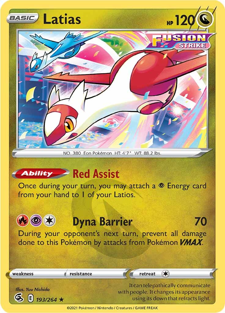 Latias (193/264) [Sword & Shield: Fusion Strike] | Nerdhalla Games