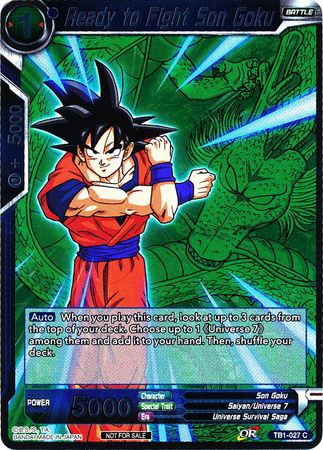 Ready to Fight Son Goku (Event Pack 2 - 2018) (TB1-027) [Promotion Cards] | Nerdhalla Games