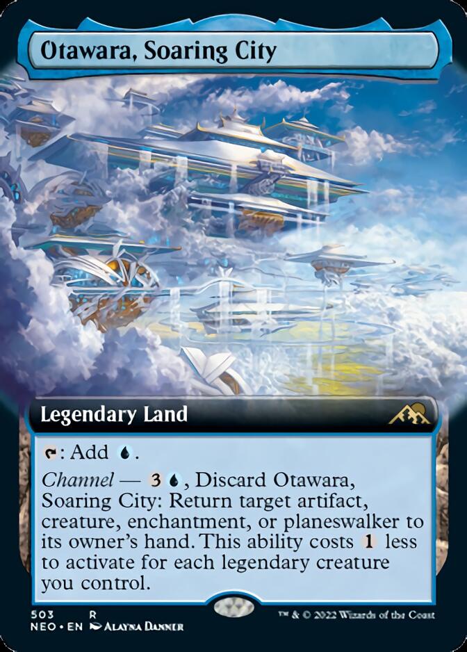 Otawara, Soaring City (Extended Art) [Kamigawa: Neon Dynasty] | Nerdhalla Games