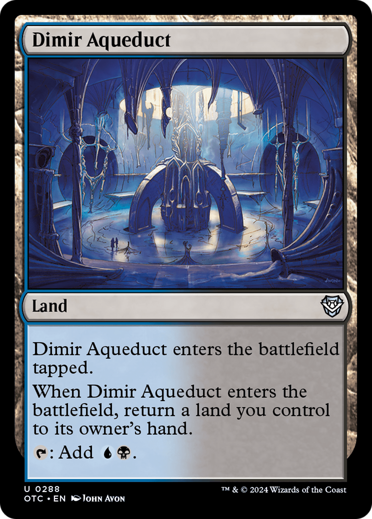 Dimir Aqueduct [Outlaws of Thunder Junction Commander] | Nerdhalla Games