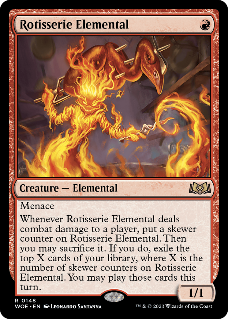 Rotisserie Elemental [Wilds of Eldraine] | Nerdhalla Games