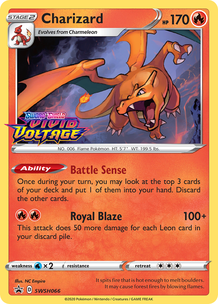 Charizard (SWSH066) (Prerelease Promo) [Sword & Shield: Black Star Promos] | Nerdhalla Games