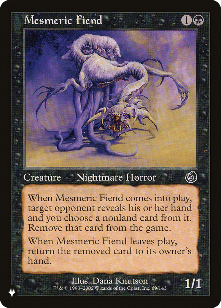 Mesmeric Fiend [The List Reprints] | Nerdhalla Games