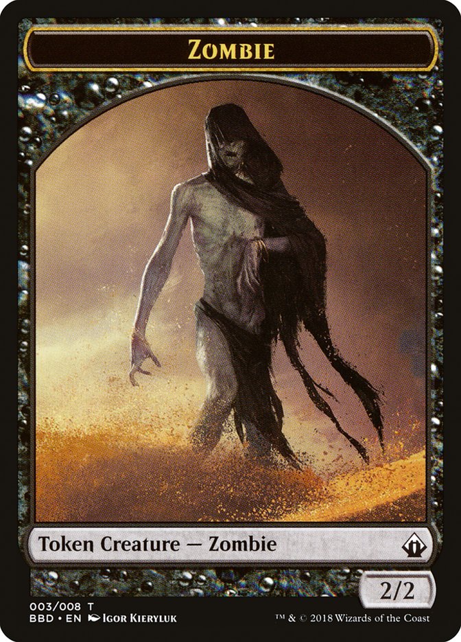 Zombie Token [Battlebond Tokens] | Nerdhalla Games