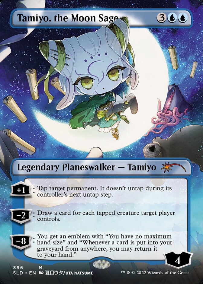 Tamiyo, the Moon Sage (Borderless) [Secret Lair Drop Series] | Nerdhalla Games