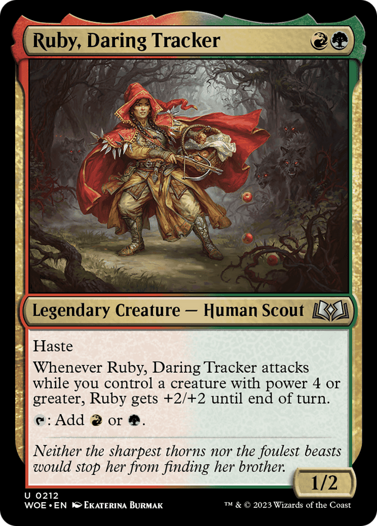 Ruby, Daring Tracker [Wilds of Eldraine] | Nerdhalla Games