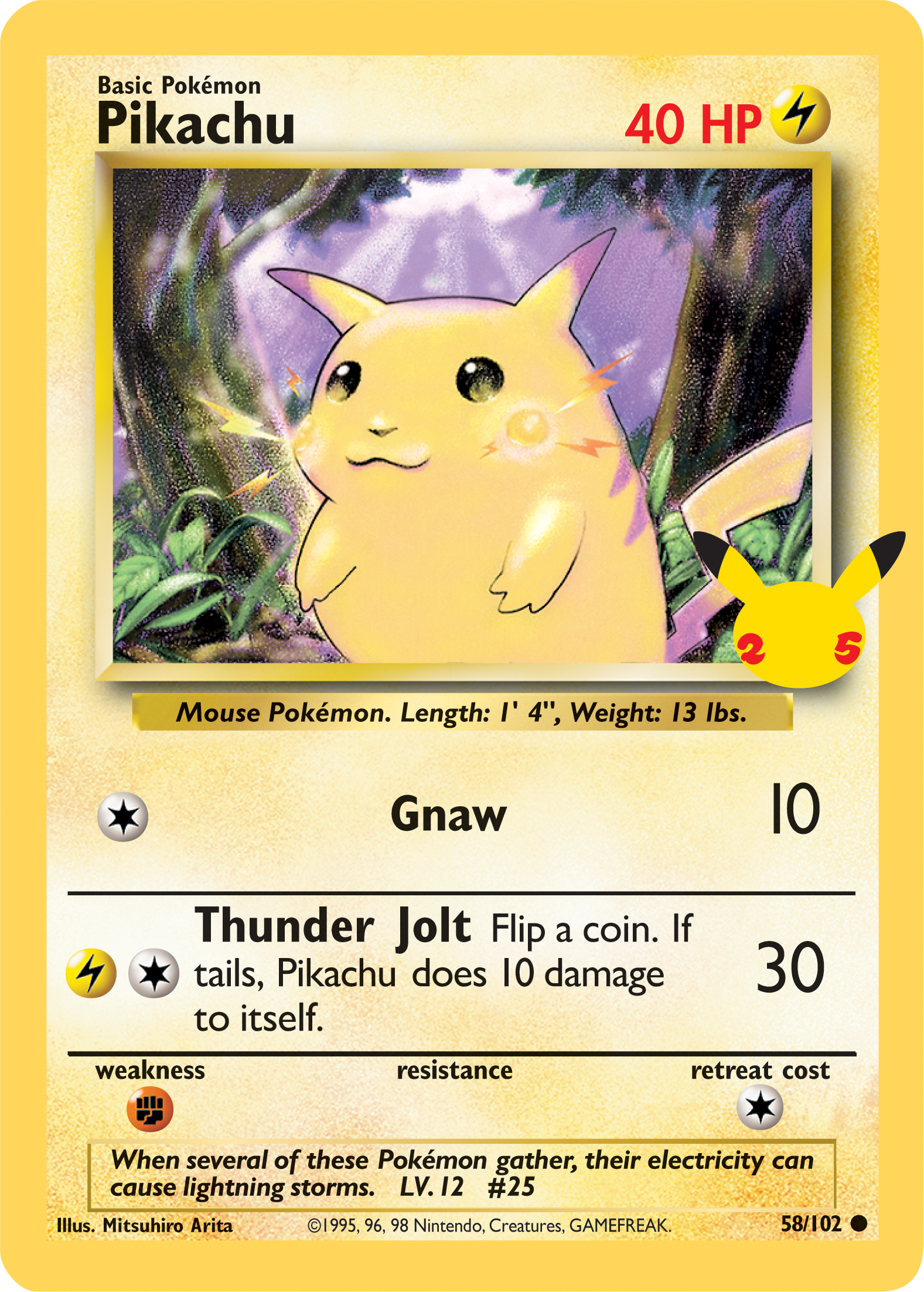 Pikachu (58/102) (Jumbo Card) [First Partner Pack] | Nerdhalla Games