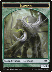 Goblin (010) // Elephant (012) Double-Sided Token [Modern Horizons Tokens] | Nerdhalla Games