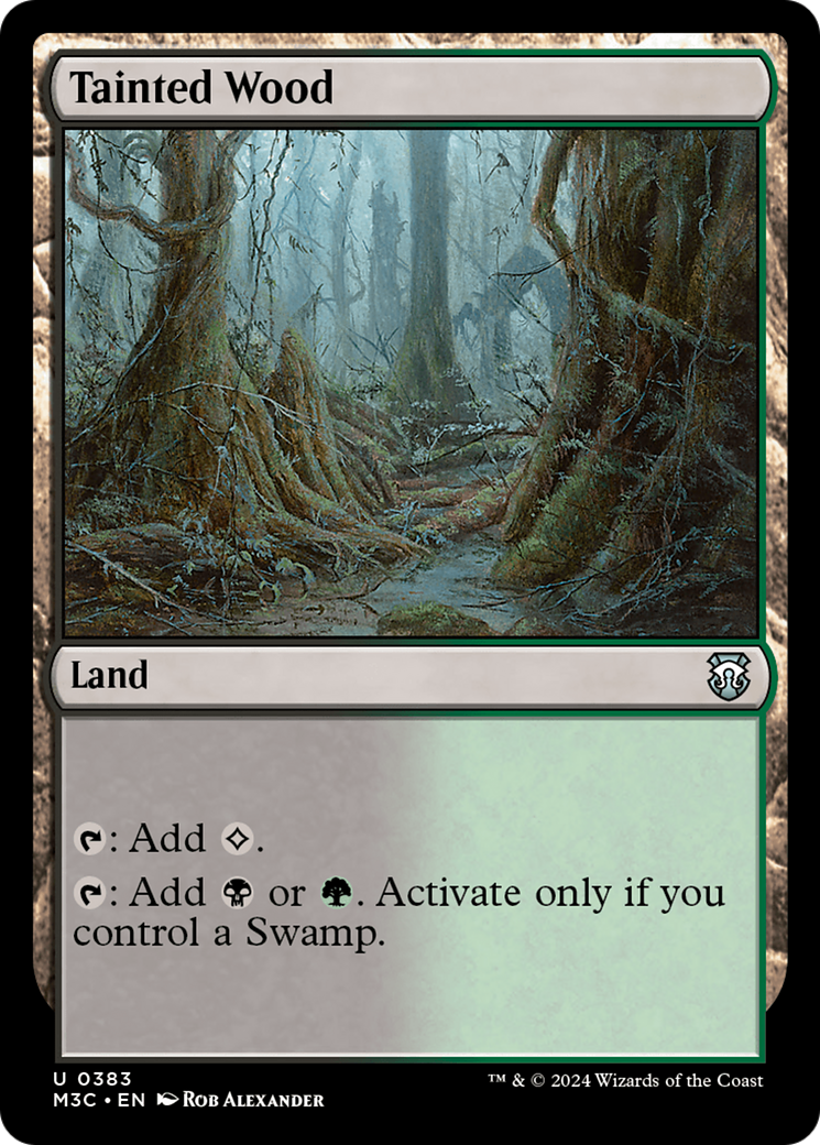 Tainted Wood (Ripple Foil) [Modern Horizons 3 Commander] | Nerdhalla Games