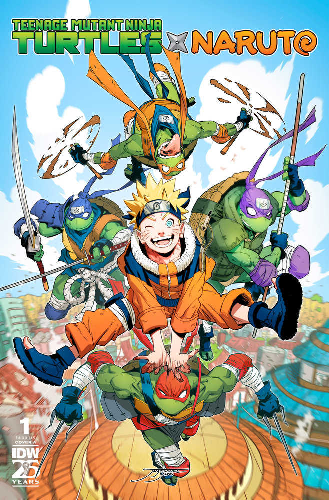 Teenage Mutant Ninja Turtles X Naruto #1 Cover A Jimenez | Nerdhalla Games