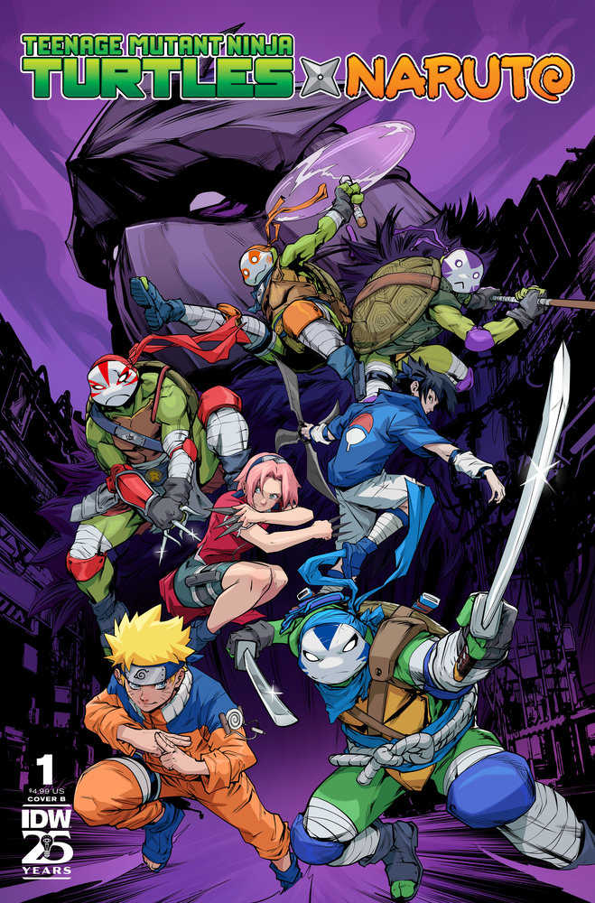 Teenage Mutant Ninja Turtles X Naruto #1 Cover B Prasetya | Nerdhalla Games