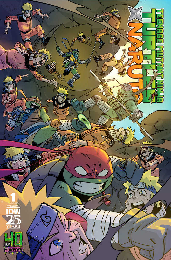 Teenage Mutant Ninja Turtles X Naruto #1 40th Anniv Duncan | Nerdhalla Games