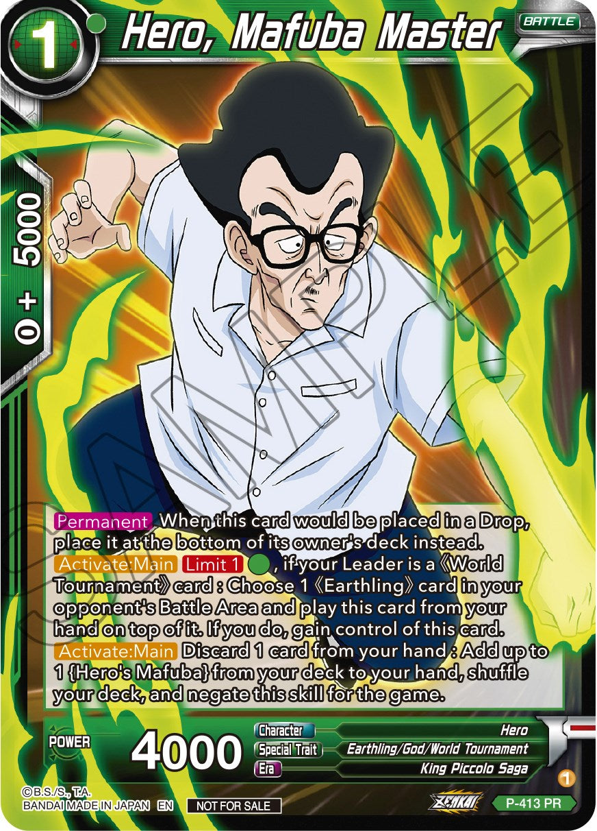 Hero, Mafuba Master (Zenkai Series Tournament Pack Vol.1) (P-413) [Tournament Promotion Cards] | Nerdhalla Games