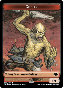 Goblin // Griffin Double-Sided Token [Dominaria Remastered Tokens] | Nerdhalla Games