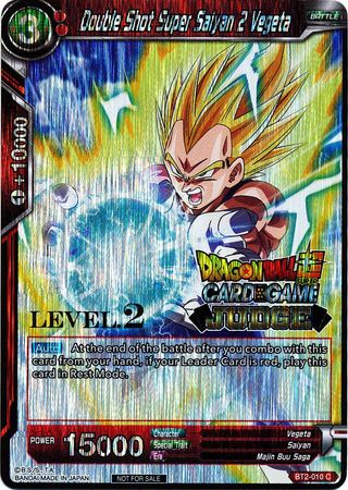 Double Shot Super Saiyan 2 Vegeta (Level 2) (BT2-010) [Judge Promotion Cards] | Nerdhalla Games