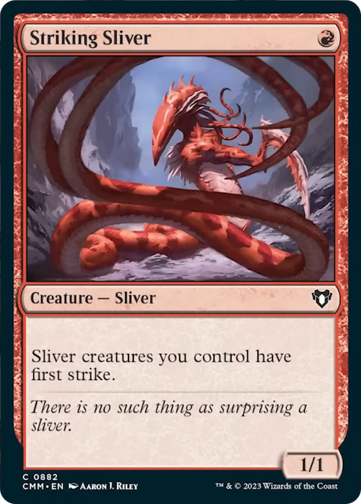 Striking Sliver [Commander Masters] | Nerdhalla Games