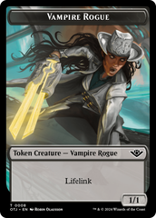 Vampire Rogue // Plot Double-Sided Token [Outlaws of Thunder Junction Tokens] | Nerdhalla Games