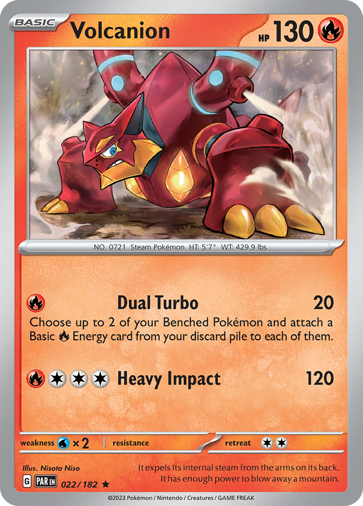 Volcanion (022/182) [Scarlet & Violet: Paradox Rift] | Nerdhalla Games