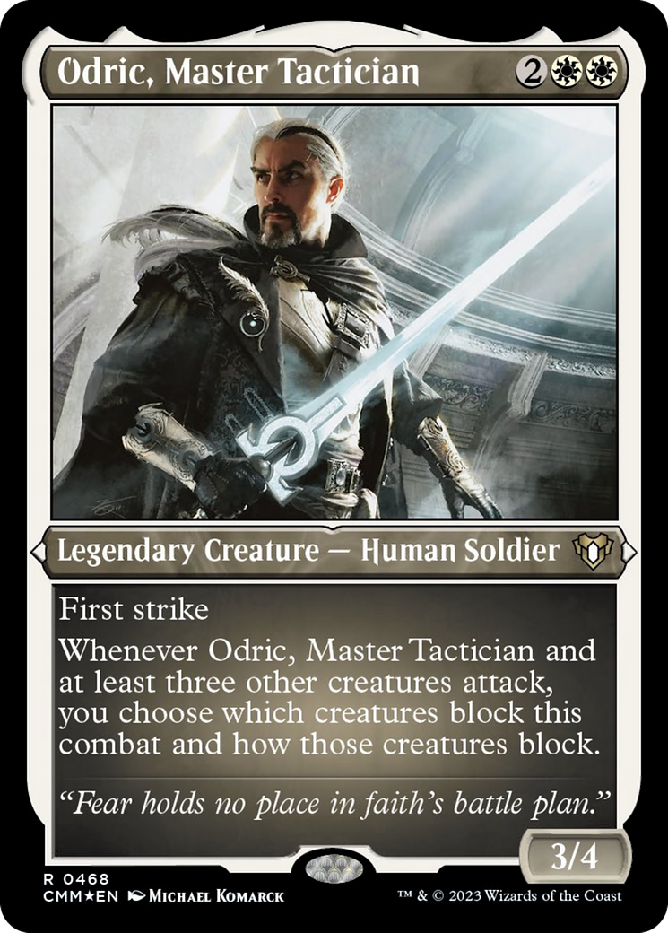 Odric, Master Tactician (Foil Etched) [Commander Masters] | Nerdhalla Games