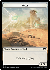 Wall // Kor Ally Double-Sided Token [Commander Masters Tokens] | Nerdhalla Games