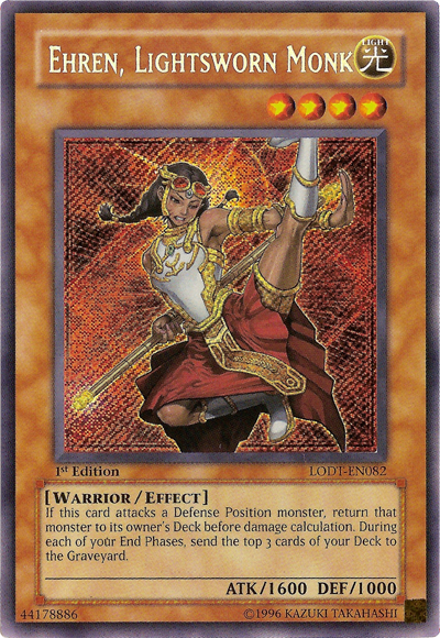 Ehren, Lightsworn Monk [LODT-EN082] Secret Rare | Nerdhalla Games