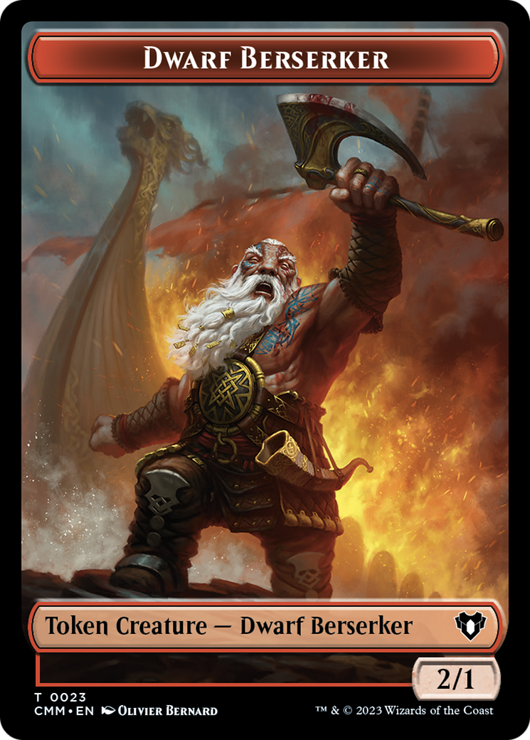 Dwarf Berserker Token [Commander Masters Tokens] | Nerdhalla Games