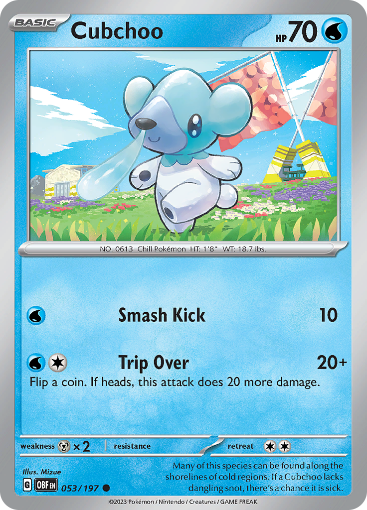 Cubchoo (053/197) [Scarlet & Violet: Obsidian Flames] | Nerdhalla Games