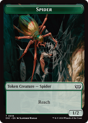 Treefolk // Spider Double-Sided Token [Duskmourn: House of Horror Commander Tokens] | Nerdhalla Games