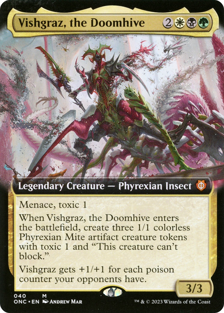 Vishgraz, the Doomhive (Extended Art) [Phyrexia: All Will Be One Commander] | Nerdhalla Games