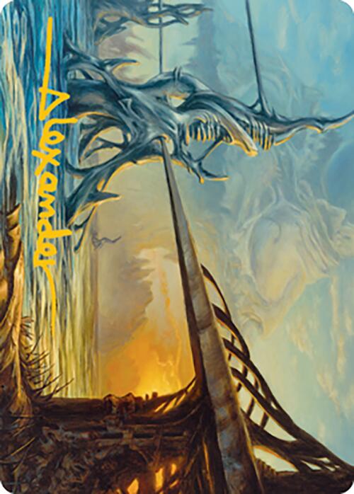 Razortide Bridge Art Card (Gold-Stamped Signature) [Modern Horizons 2 Art Series] | Nerdhalla Games