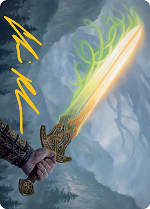 Sword of Hearth and Home Art Card (Gold-Stamped Signature) [Modern Horizons 2 Art Series] | Nerdhalla Games