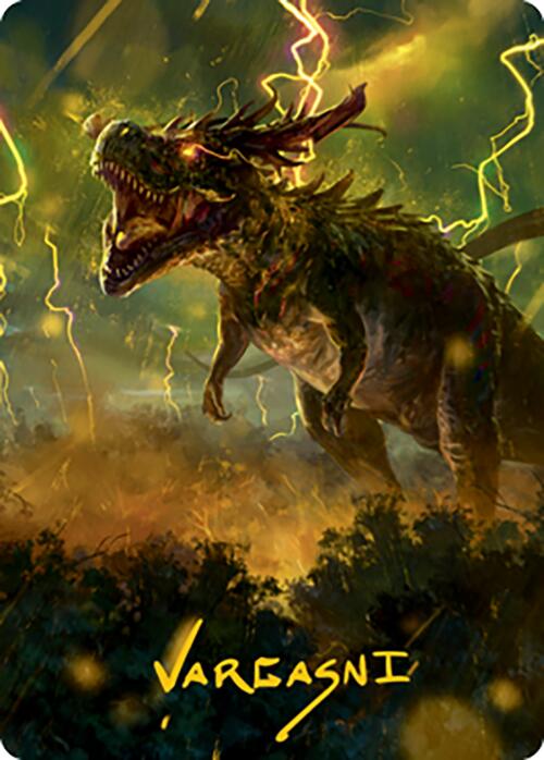 Thrasta, Tempest's Roar Art Card (42) (Gold-Stamped Signature) [Modern Horizons 2 Art Series] | Nerdhalla Games