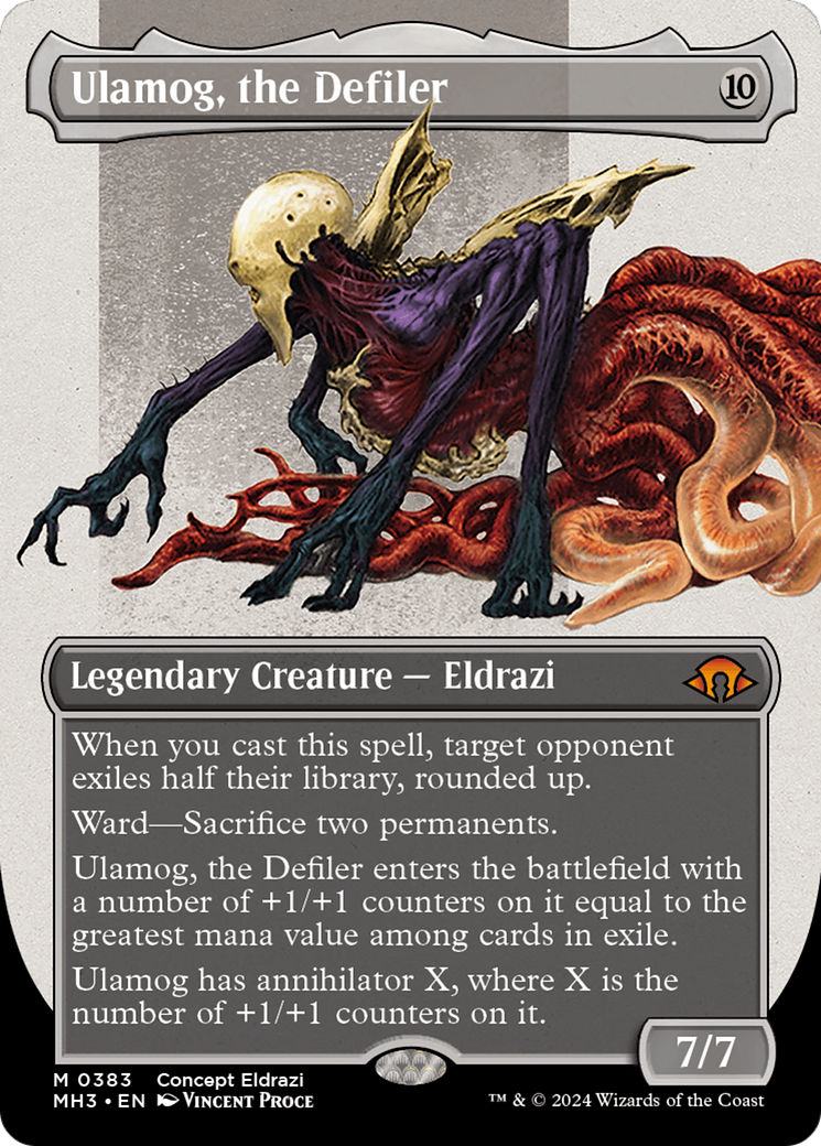 Ulamog, the Defiler (Borderless) (Serialized) [Modern Horizons 3] | Nerdhalla Games