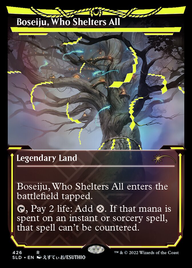 Boseiju, Who Shelters All (Neon Ink Yellow) [Secret Lair Drop Series] | Nerdhalla Games