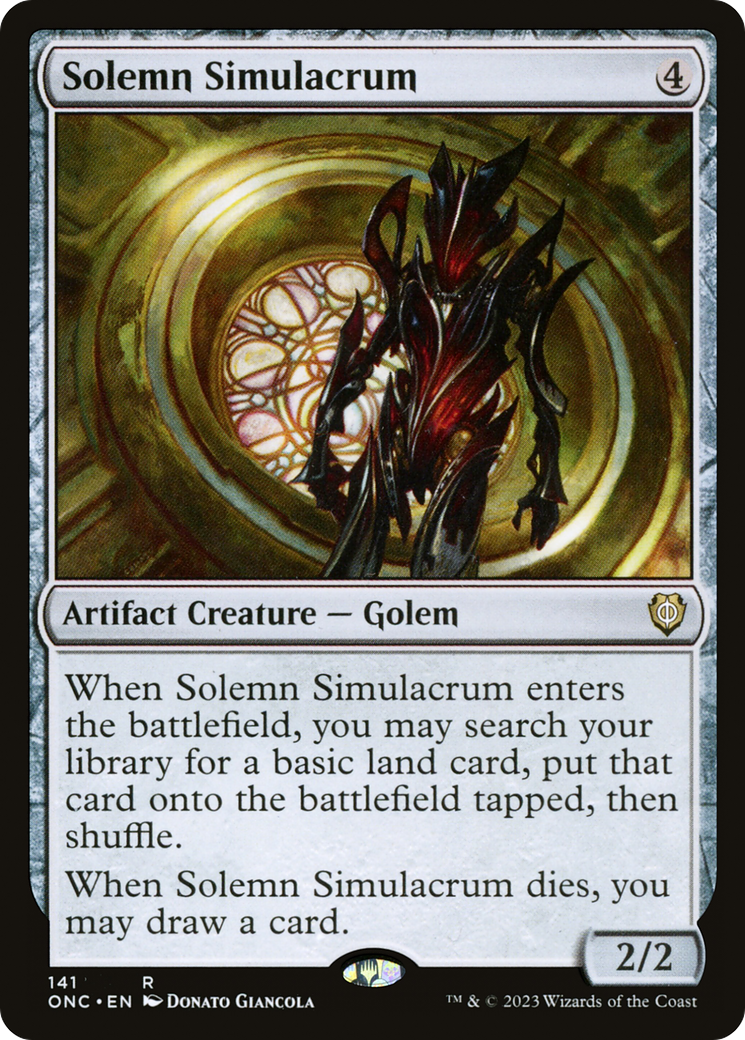 Solemn Simulacrum [Phyrexia: All Will Be One Commander] | Nerdhalla Games