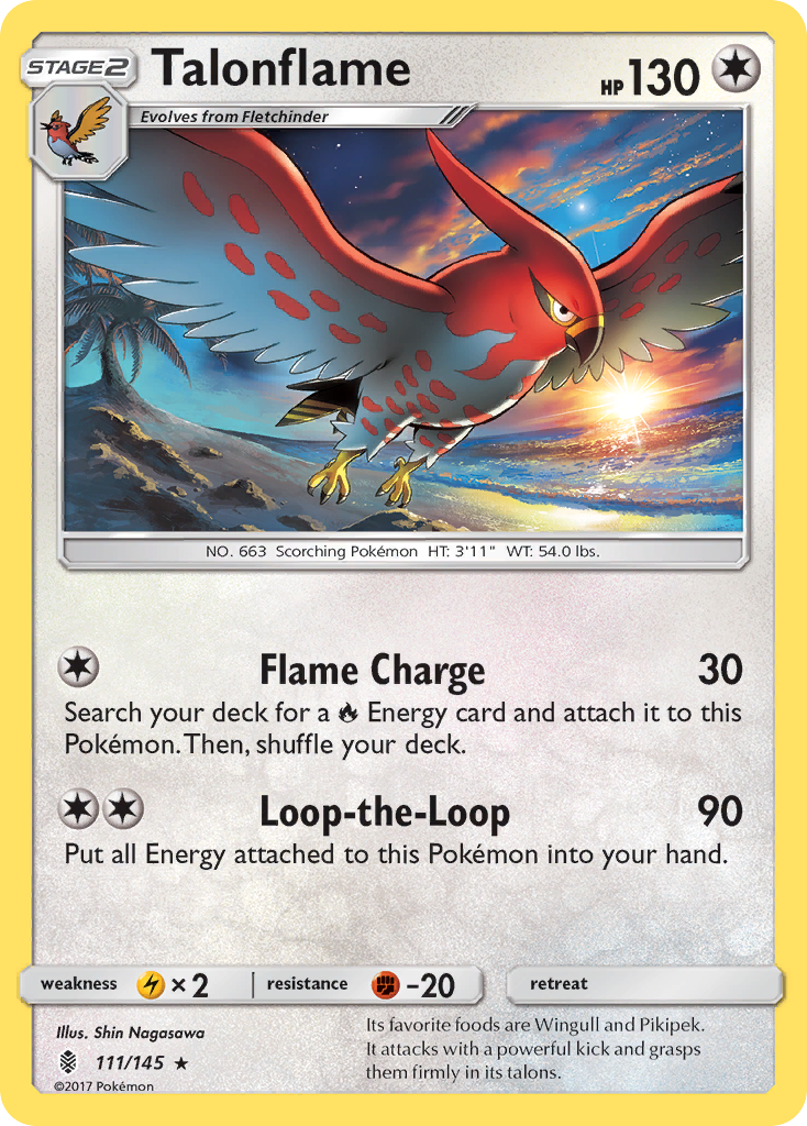 Talonflame (111/145) [Sun & Moon: Guardians Rising] | Nerdhalla Games