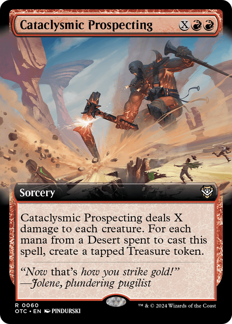 Cataclysmic Prospecting (Extended Art) [Outlaws of Thunder Junction Commander] | Nerdhalla Games