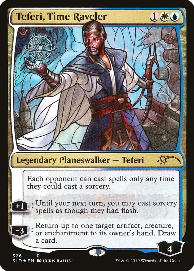 Teferi, Time Raveler (Stained Glass) [Secret Lair Drop Promos] | Nerdhalla Games