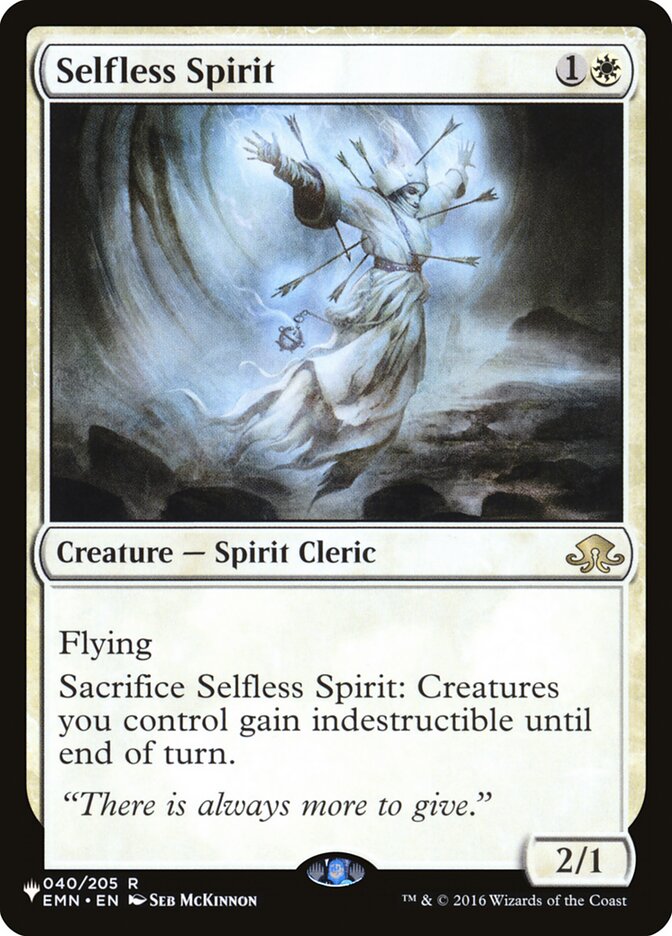 Selfless Spirit [The List] | Nerdhalla Games