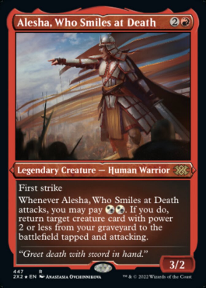 Alesha, Who Smiles at Death (Foil Etched) [Double Masters 2022] | Nerdhalla Games