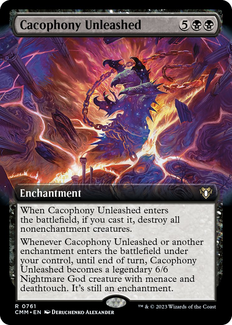 Cacophony Unleashed (Extended Art) [Commander Masters] | Nerdhalla Games