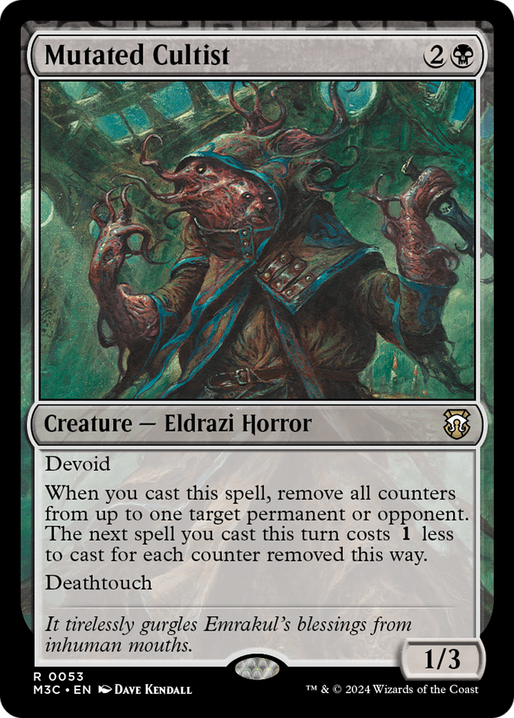 Mutated Cultist [Modern Horizons 3 Commander] | Nerdhalla Games