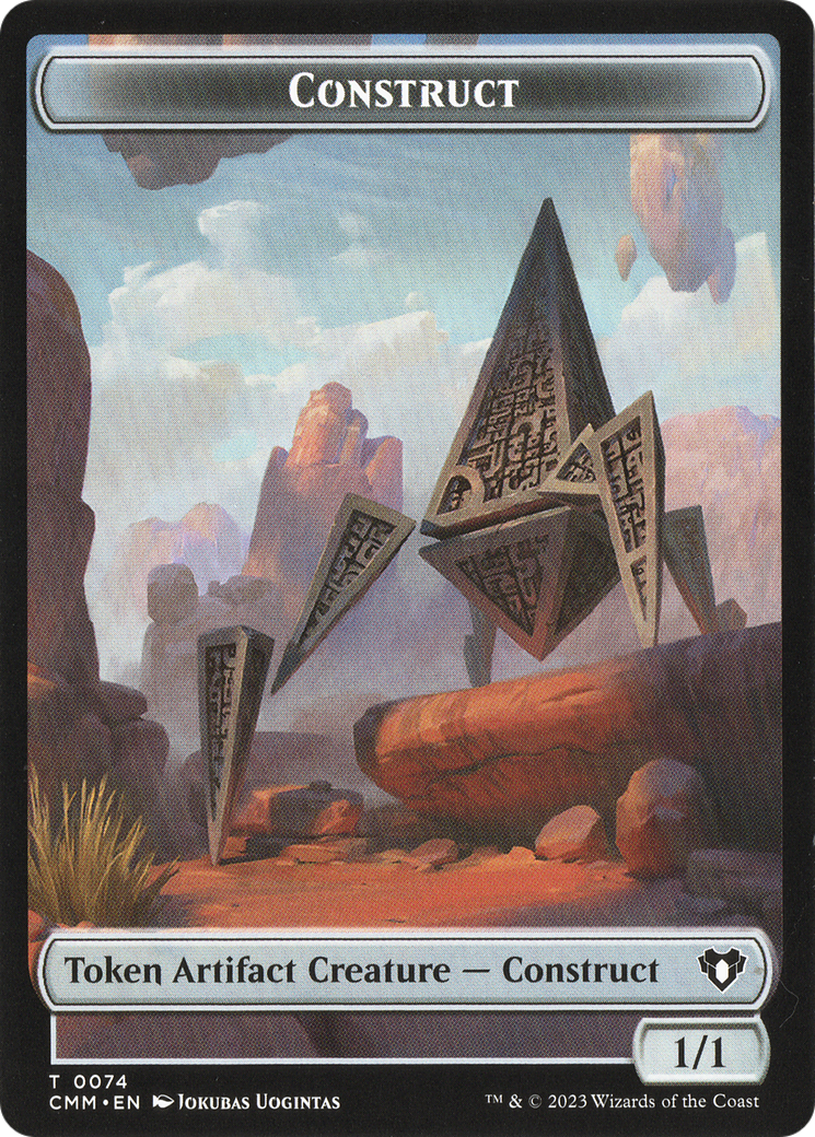 Thopter // Construct (0074) Double-Sided Token [Commander Masters Tokens] | Nerdhalla Games