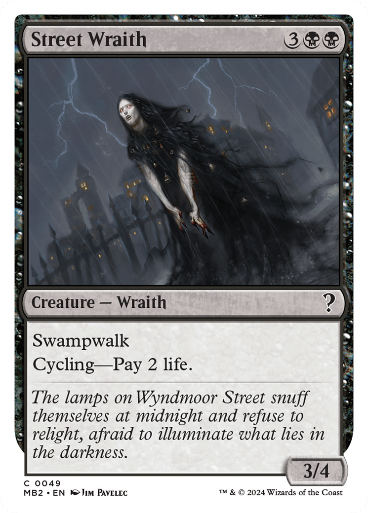 Street Wraith (White Border) [Mystery Booster 2] | Nerdhalla Games