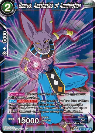 Beerus, Aesthetic of Annihilation (BT16-037) [Realm of the Gods] | Nerdhalla Games