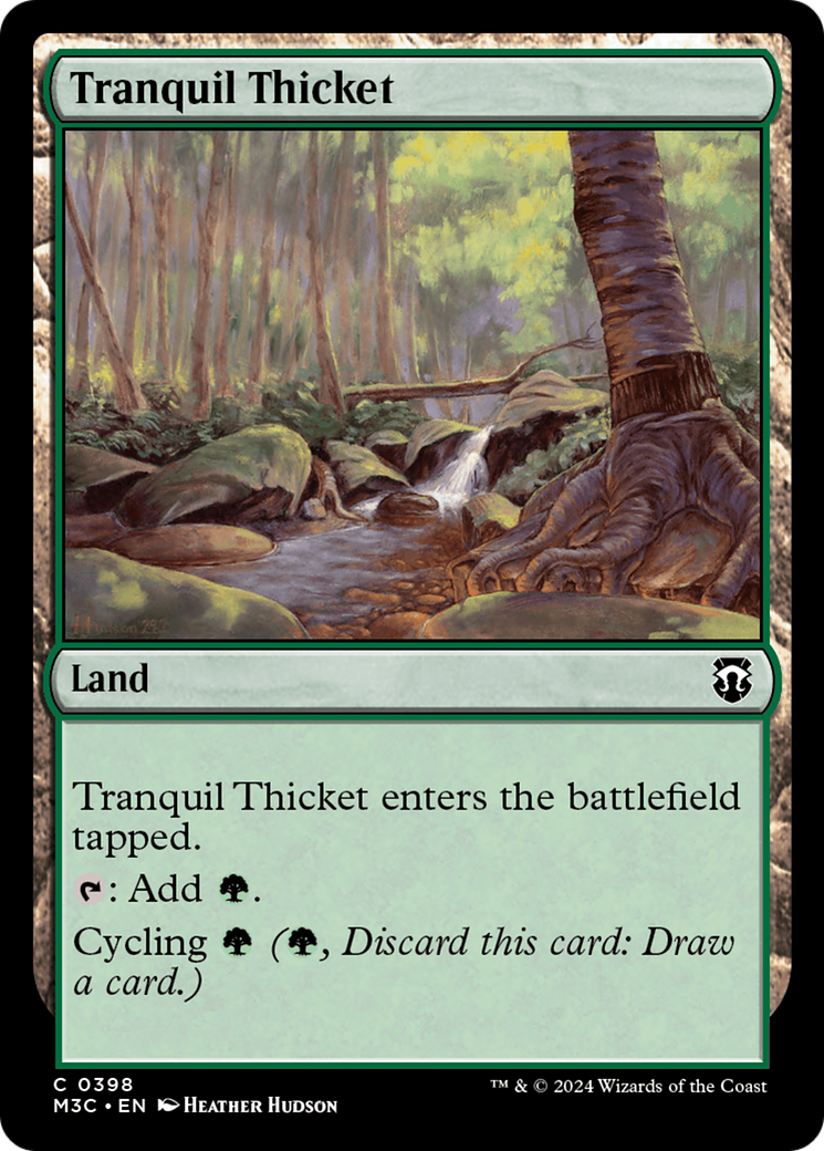 Tranquil Thicket (Ripple Foil) [Modern Horizons 3 Commander] | Nerdhalla Games