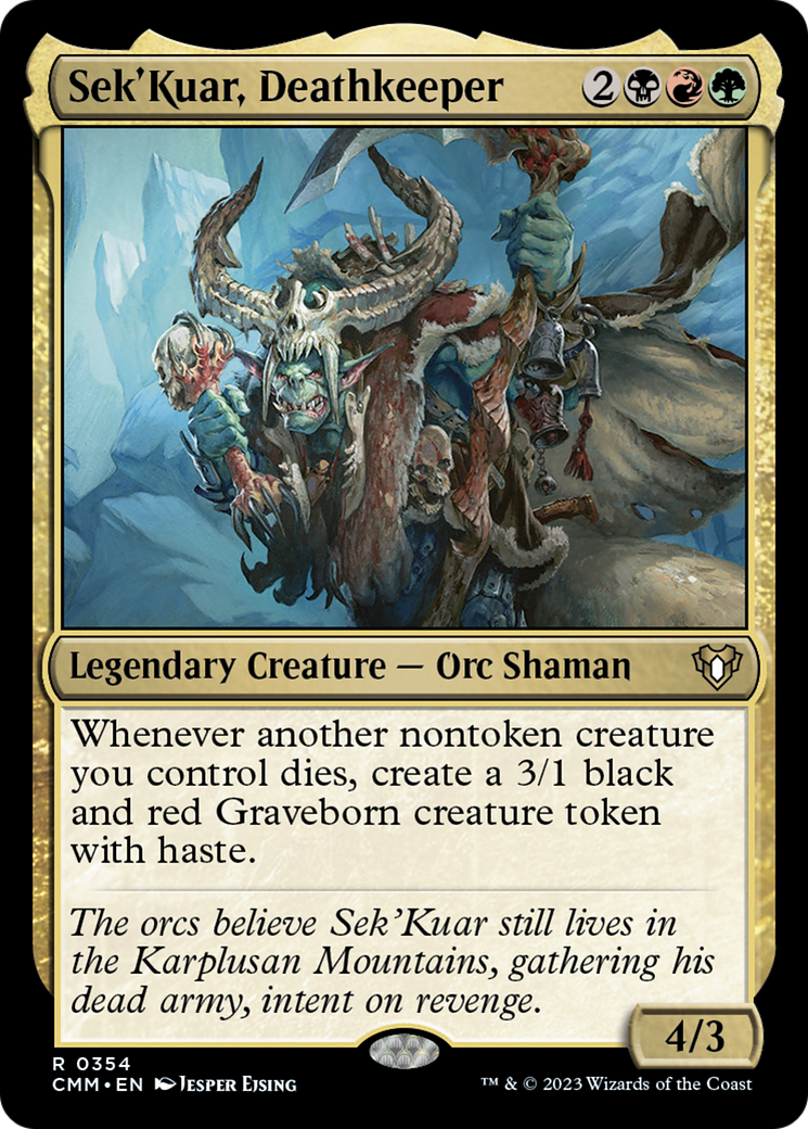 Sek'Kuar, Deathkeeper [Commander Masters] | Nerdhalla Games